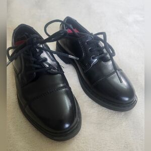 Classic Black Kids Dress Lace-Up Shoes